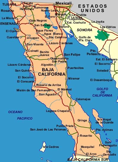 baja road map